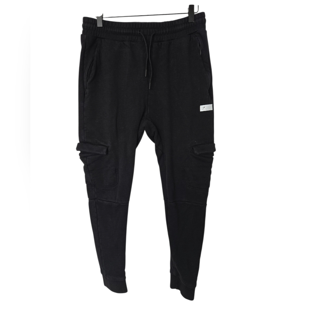 Gymshark Black Cargo Joggers Size Small